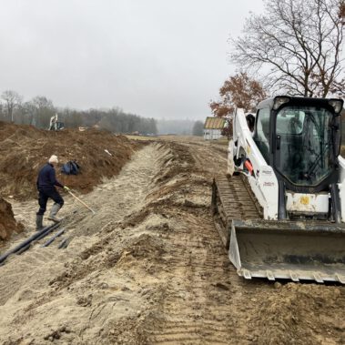 Verlegung Mittelspannungs- und Wechselrichterkabel Dezember 2025