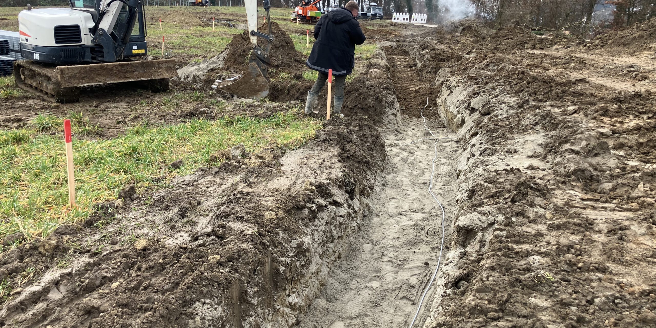 Verlegung Mittelspannungs- und Wechselrichterkabel Dezember 2025