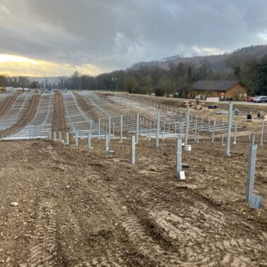 Beginn der Unterkonstruktionsmontage Anfang Februar 2026