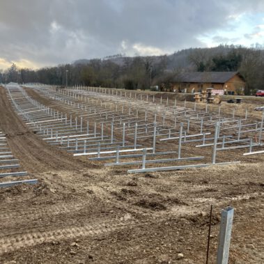 Beginn der Unterkonstruktionsmontage Anfang Februar 2026