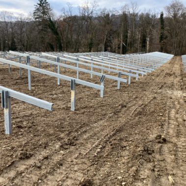 Beginn der Unterkonstruktionsmontage Anfang Februar 2026