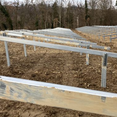 Beginn der Unterkonstruktionsmontage Anfang Februar 2026