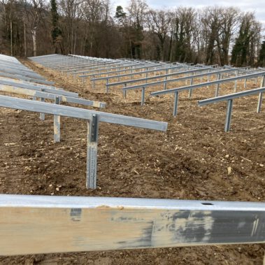 Beginn der Unterkonstruktionsmontage Anfang Februar 2026