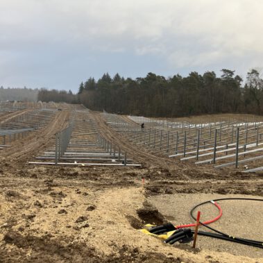 Beginn der Unterkonstruktionsmontage Anfang Februar 2026