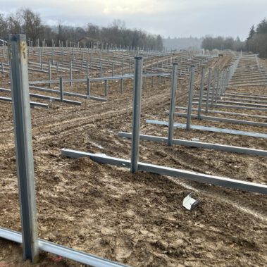 Beginn der Unterkonstruktionsmontage Anfang Februar 2026