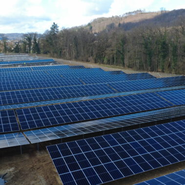 Modulmontage im Katzental Mitte März