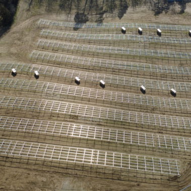 Modulmontage im Katzental Mitte März