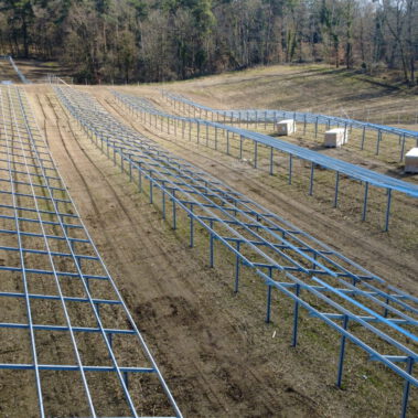 Modulmontage im Katzental Mitte März