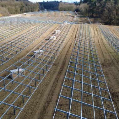 Modulmontage im Katzental Mitte März