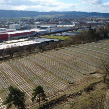 Modulmontage im Katzental Mitte März
