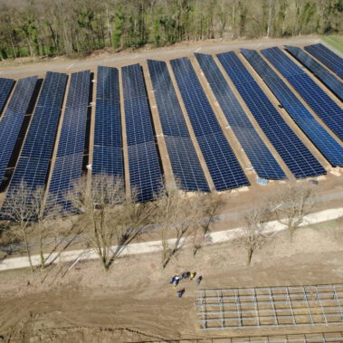 Modulmontage im Katzental Mitte März
