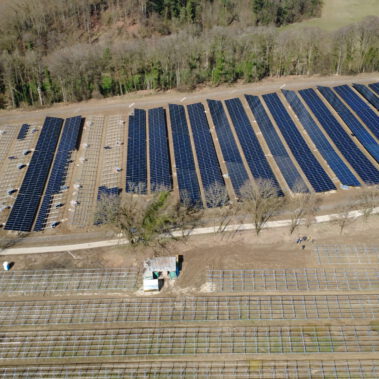 Modulmontage im Katzental Mitte März
