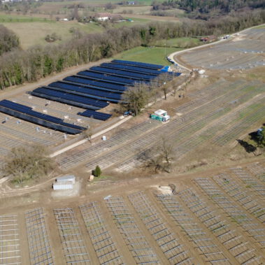 Modulmontage im Katzental Mitte März