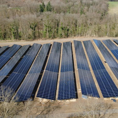 Modulmontage im Katzental Mitte März