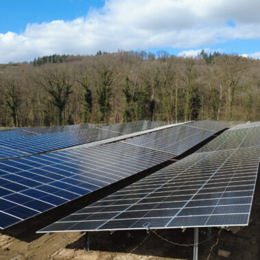 Modulmontage im Katzental Mitte März