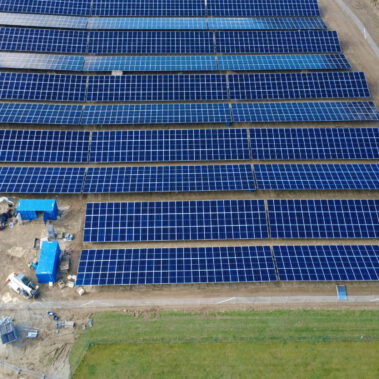 Modulmontage im Katzental Mitte März