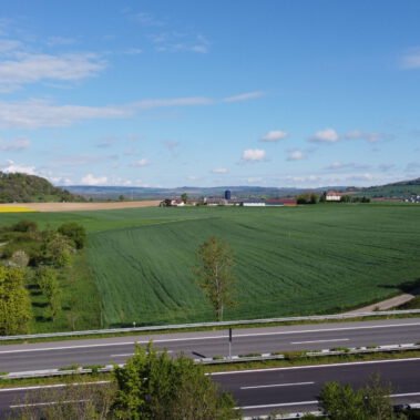 Luftaufnahme Solarparkstandort Vorrätzen vor Baubeginn