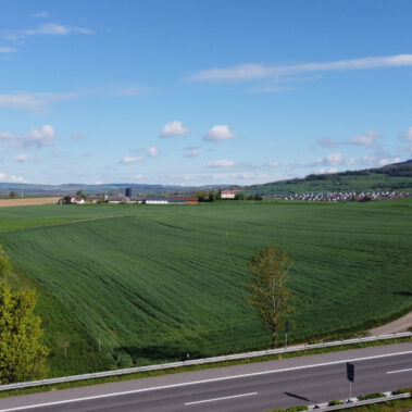 Luftaufnahme Solarparkstandort Vorrätzen vor Baubeginn