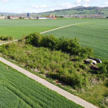 Luftaufnahme Solarparkstandort Vorrätzen vor Baubeginn