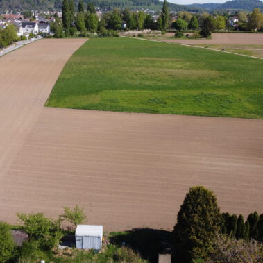 Luftbild möglicher Solarparkstandort Riedbuck