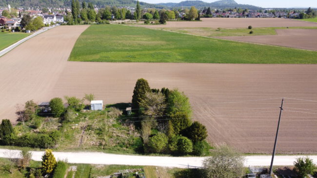 Luftbild möglicher Solarparkstandort Riedbuck