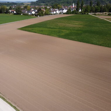 Luftbild möglicher Solarparkstandort Riedbuck