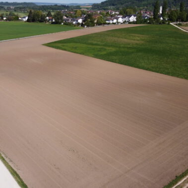Luftbild möglicher Solarparkstandort Riedbuck