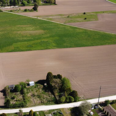 Luftbild möglicher Solarparkstandort Riedbuck