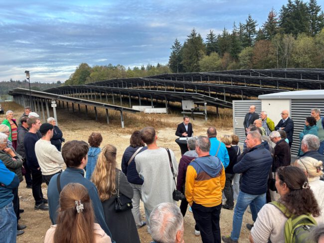 Feier zum Start der Solarparks
